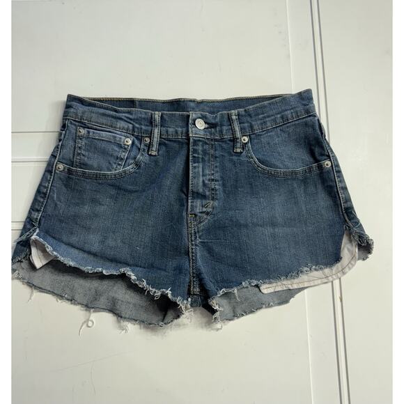 Levi's Pants - Levis 508 Shorts Womens 29 Raw Hem Cut Off Shorts Denim